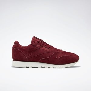 Adidasy Damskie Reebok Classic Leather Bordowe PL 80LUAVP